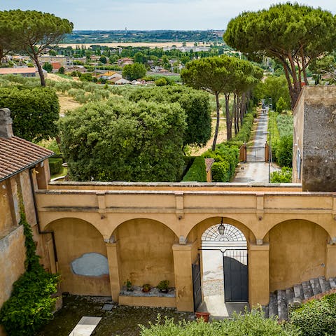 Make morning strolls around the Castello estate part of your new routine