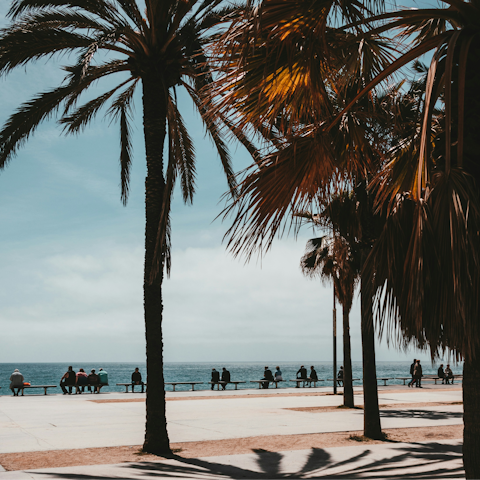 Begin your Barcelona stay with a ten-minute stroll to the beach