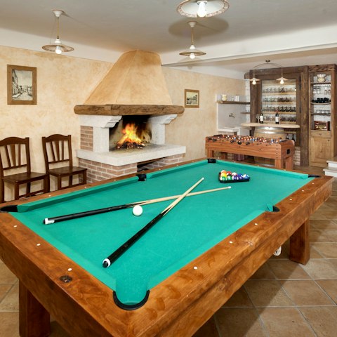 Strike up abit of friendly competition in the games room