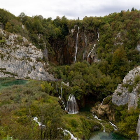Plan a day trip to the nearby waterfalls of Brijuni National Park