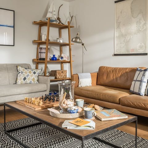 Enjoy family games night in the cosy lounge