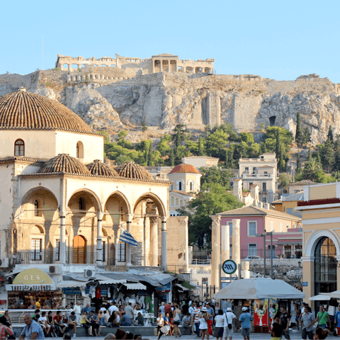 Stay in the centre of Athens, a short walk from Monastiraki