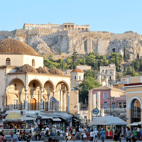 Stay in the centre of Athens, a short walk from Monastiraki