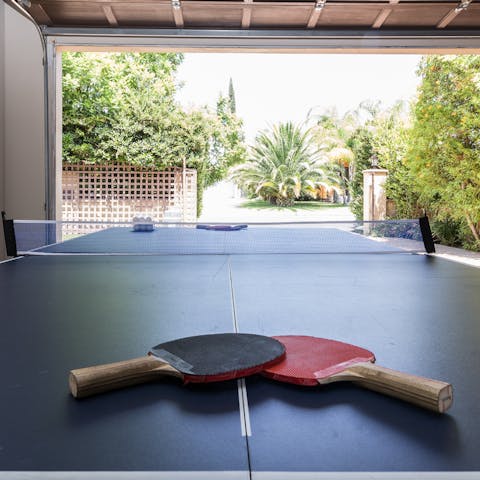 Have a ping pong tournament, before heading out for a hike in Griffith Park, a twenty minute drive away