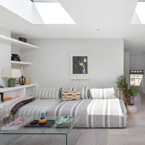 Spend cosy evenings at home or walk to a local restaurant