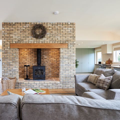Spend chilly evenings cosied up around the fire