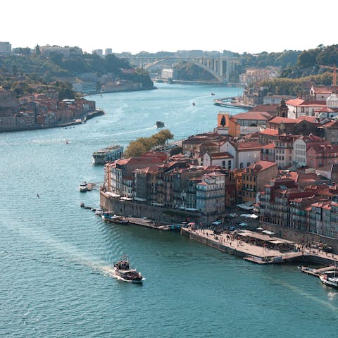 Wander down to the banks of the River Douro in only five minutes
