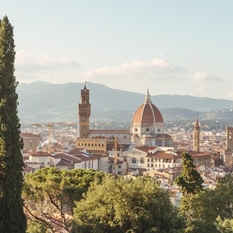 Take a day trip to majestic Florence, a 45km drive away