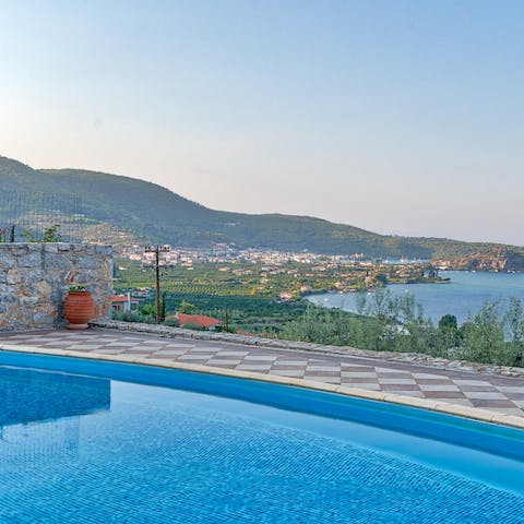 Make a splash in the swimming pool on hot afternoons