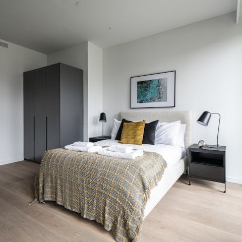 Wake up feeling refreshed and well-rested in your comfortable bed