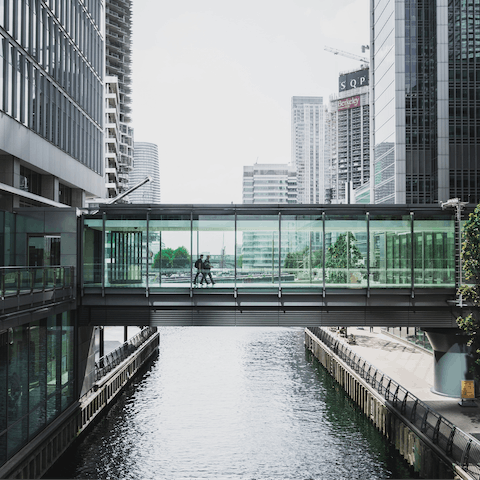 Stay in the heart of London's bustling Canary Wharf, a ten-minute walk from One Canada Square
