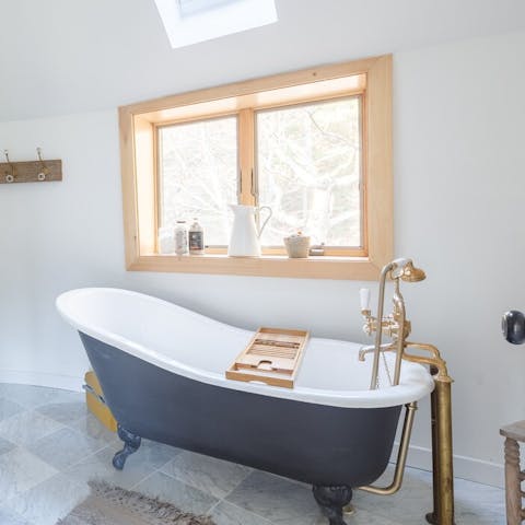 Watch the woods from the comfort of your bathtub