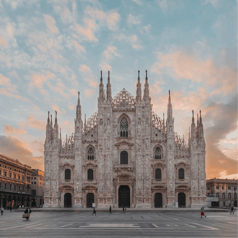 Take in the majesty of the Duomo – it's a short walk away