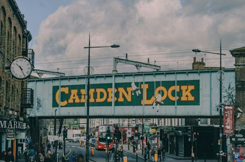 Check out Camden Market, around twenty minutes away by Tube