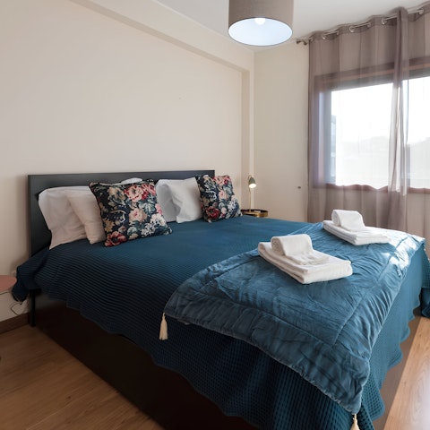 Wake up feeling refreshed after a soundless sleep in the comfortable bed