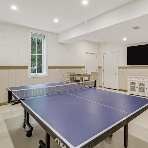 Gather for family fun and competition in the games room