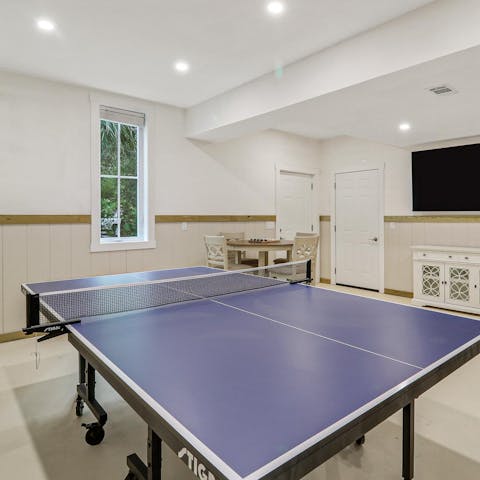 Gather for family fun and competition in the games room