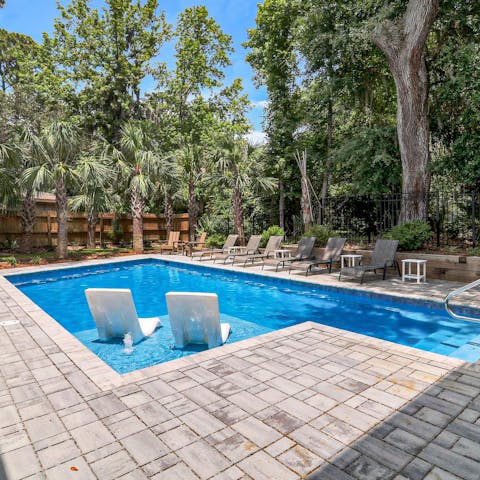 Savour leisurely afternoons lounging by the pool