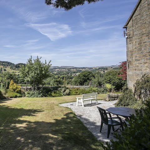 Savour morning coffees and birdsong from here