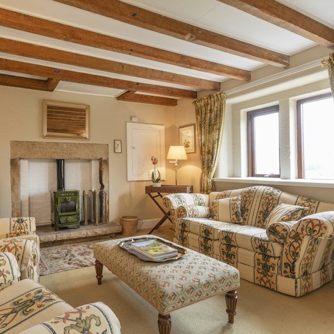 Break out the home’s board games and get your glow on beside the fire