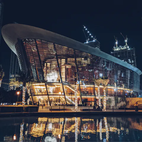 Enjoy a memorable performance at Dubai Opera, it's a short drive away
