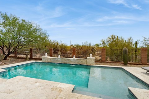 Cool off in the pool and soak up the desert atmosphere