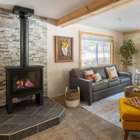 Curl up in front of the cosy fire