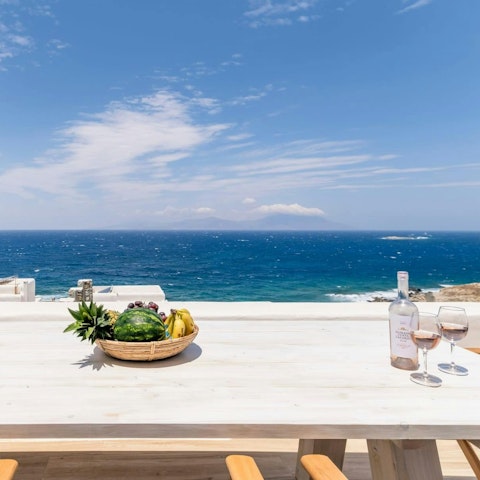 Find the perfect spot for sunset drinks on the terrace