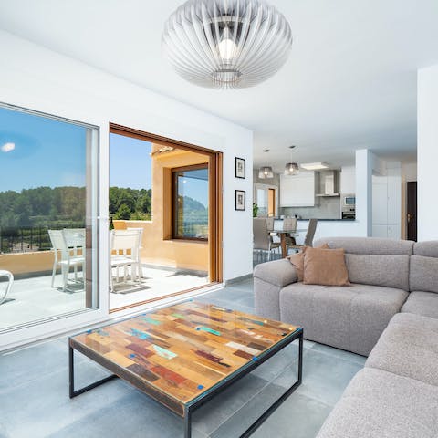 Slide open the patio doors and let the fresh sea breeze in