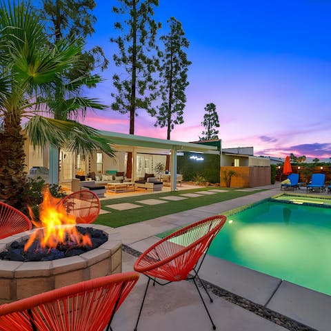 Spend evenings around the fire pit
