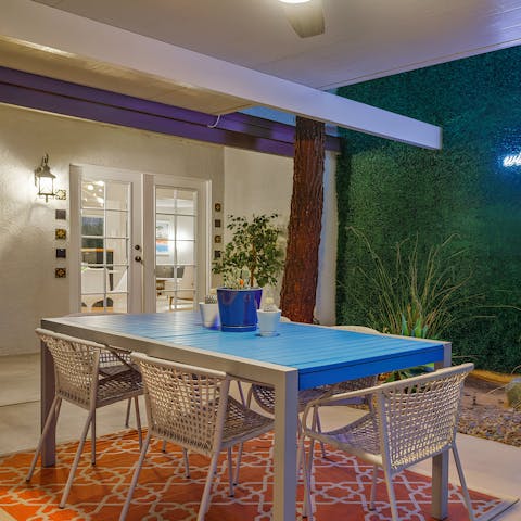 Fire up the grill and dine al fresco