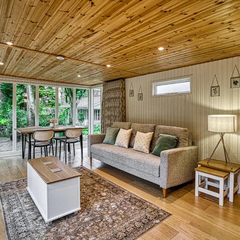 Curl up on the sofa after a long day of sightseeing