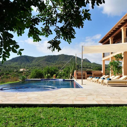 Step outside and feel the spirit of renewal from the swimming pool