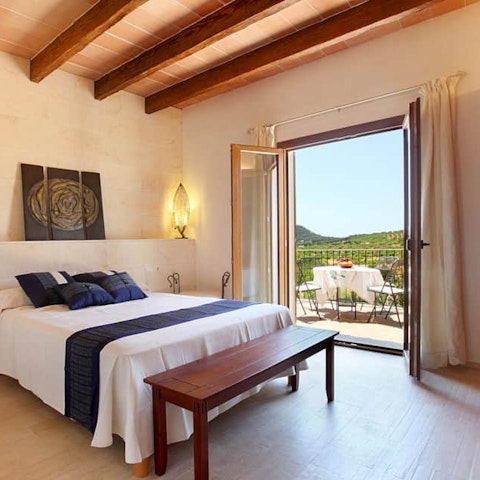 Open the balcony doors and feel the sweet floral breeze as you begin your day