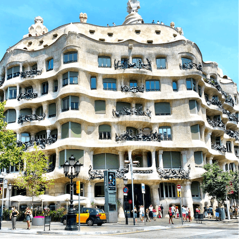 Have a short walk over to the iconic Casa Milà