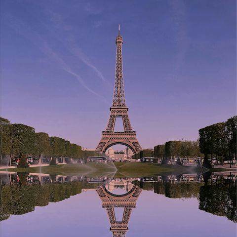 See the Eiffel Tower, only a short walk away