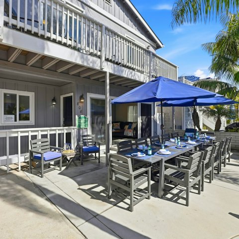 Gather on the terrace for dinner alfresco