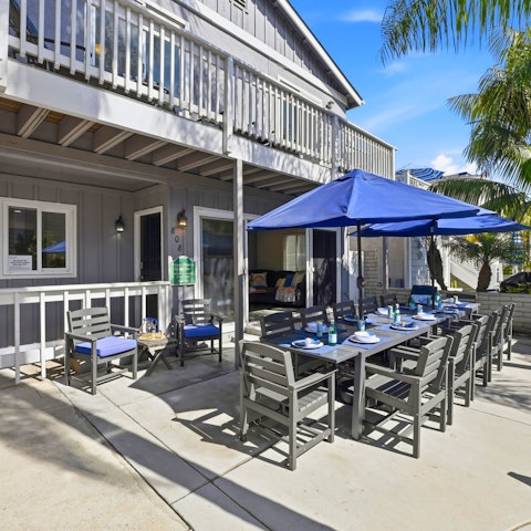Gather on the terrace for dinner alfresco