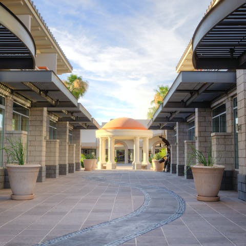 Explore the nearby Old Town Arts District