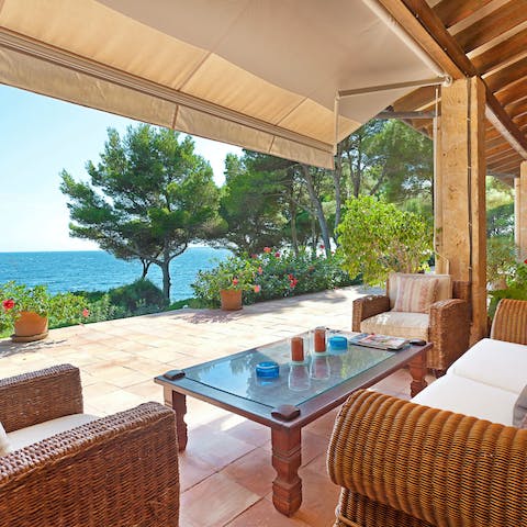 Spend your evenings socialising on the family-sized terrace