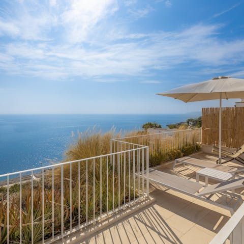 Admire the wonderful Adriatic Sea vistas from the terrace