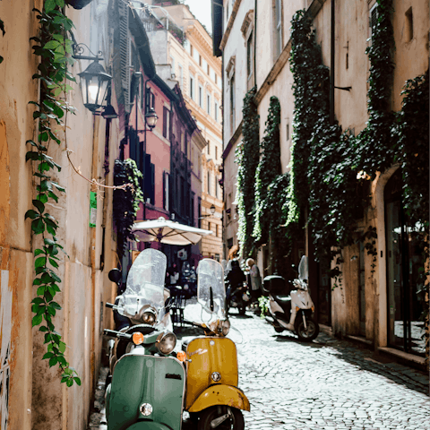 Be inspired while strolling Rome's historic streets