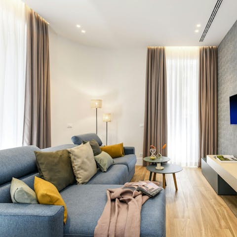 Spend cosy evenings at home or head to a local restaurant