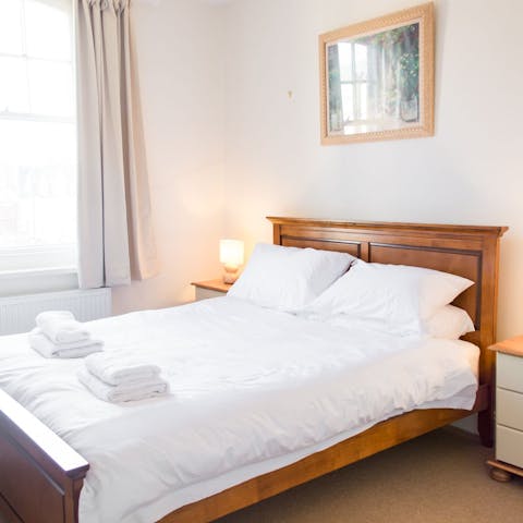 Relax in the comfortable beds