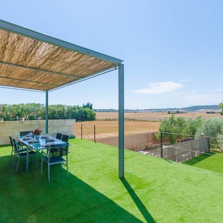 Serve up delicious tapas and wine on the shady, upper terrace