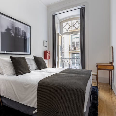 Wake up rested in the beautiful bedrooms – the second bedroom has a desk too should you need to catch up on work