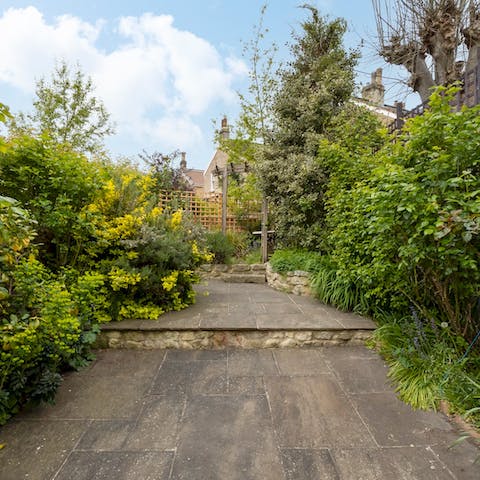 Sip you morning coffee amid the nature of the garden when the weather is pleasant