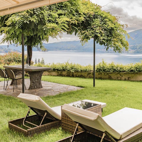Soak up the sun and enjoy breathtaking lake views