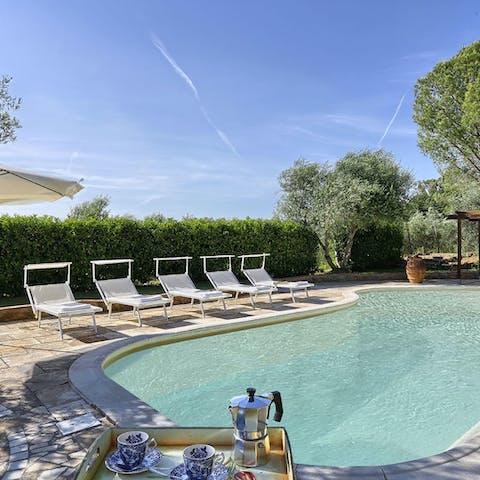 Take a refreshing dip in the pool