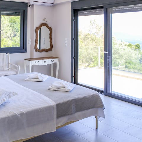 Wake up with the sun and pad out to the balcony to enjoy a cup of coffee in the fresh coastal air